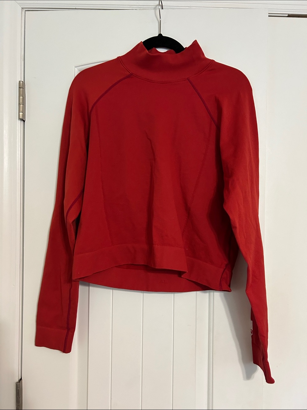 Figs Red Mockneck Team USA Medical Team Underscrub.